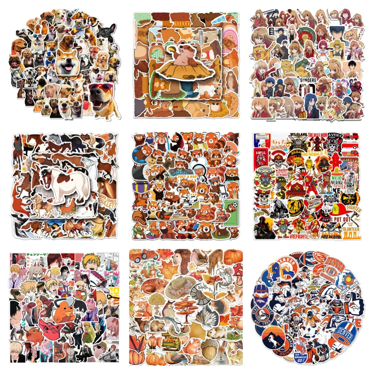 10/30/50PCS Cartoon Cute Red Panda Sticker Graffiti Luggage Car Helmet Cup Guitar Refrigerator Decoration Wholesale