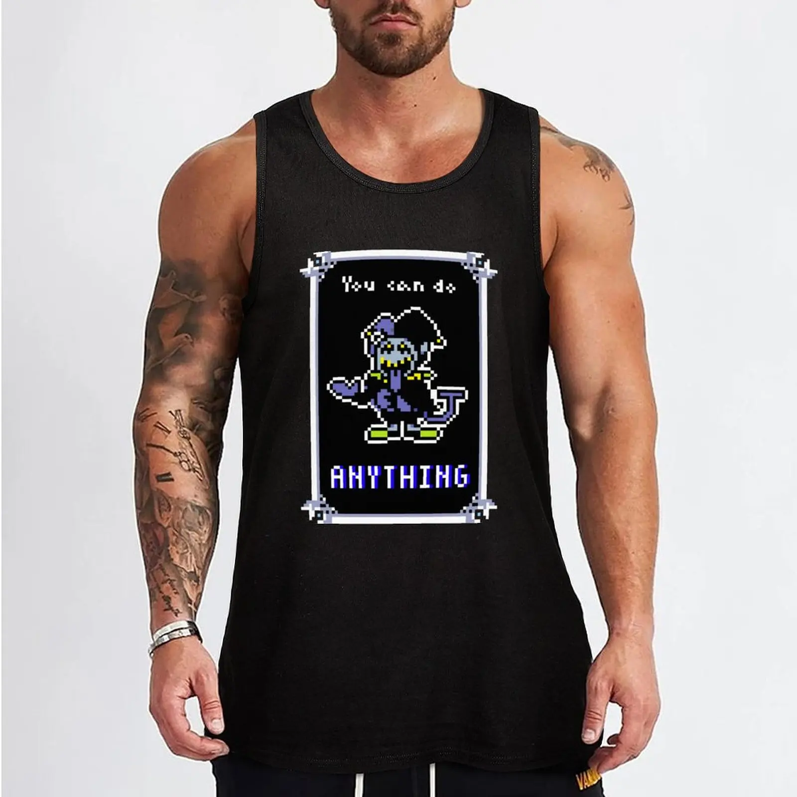 Jevil- Deltarune Inspirational Poster Tank Top t-shirt gym man Vest male