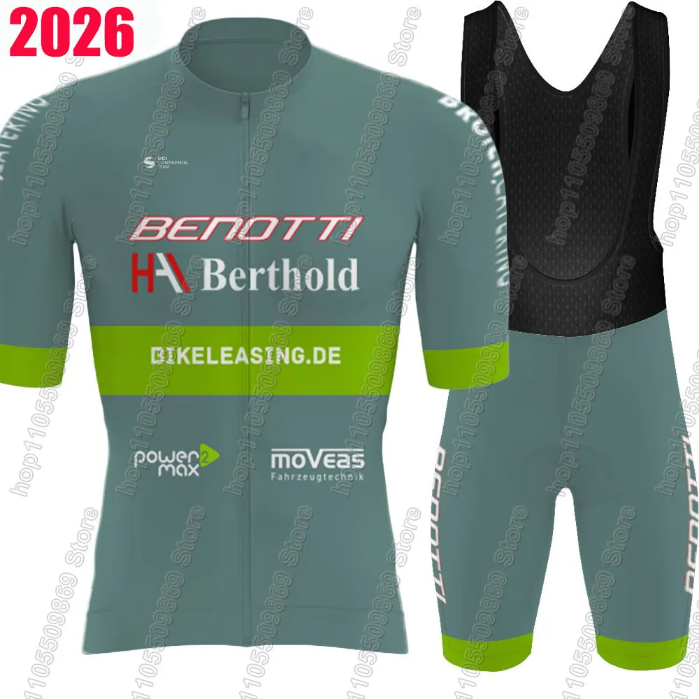 

Benotti Berthold 2026 Team Cycling Jersey Set Bicycle Clothing Men Road Bike Shirts Suit Bicycle Bib Shorts MTB Ropa Maillot