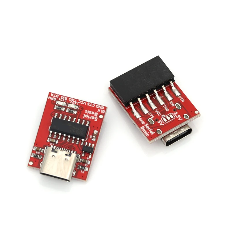 3.3 فولت 5 فولت نوع C USB إلى TTL المنفذ التسلسلي CH340C وحدة CH340 USB حافلة محول رقاقة #3