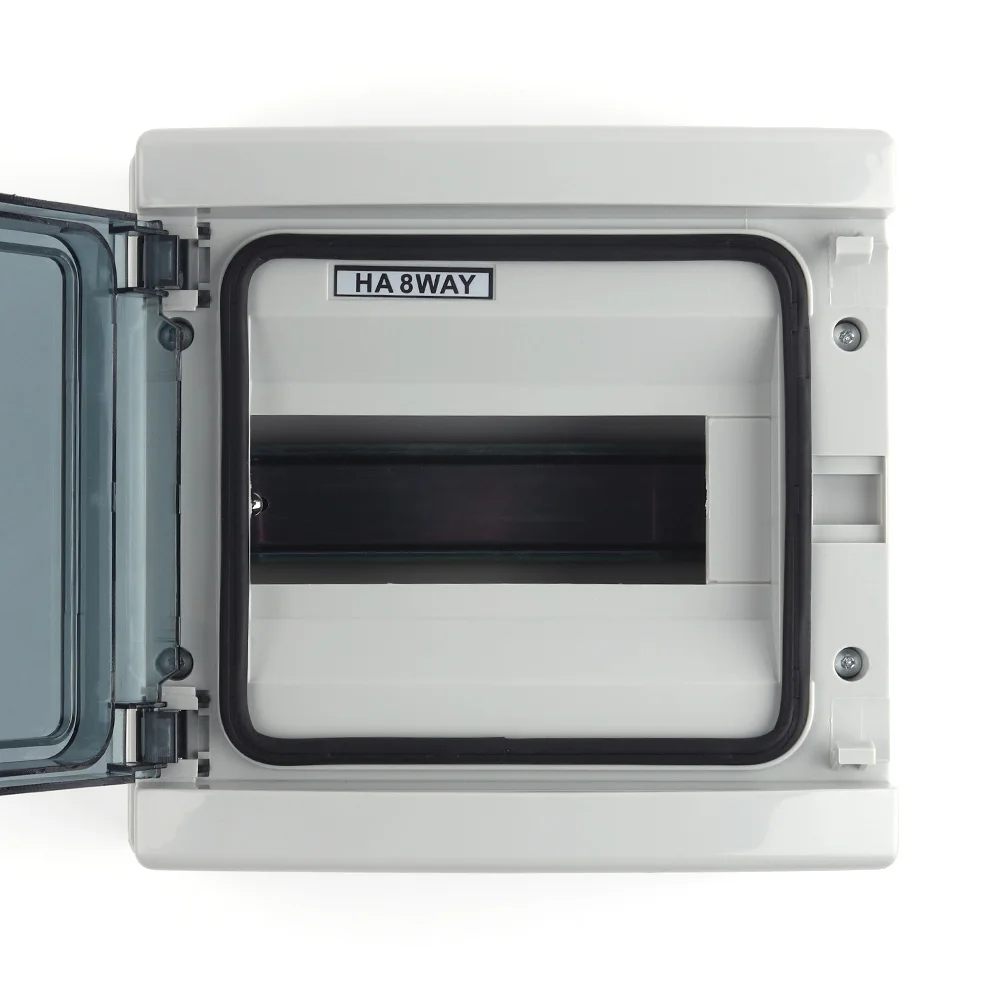 

Waterproof HA Series Outdoor Electrical Junction Box 4/8/12/18/24 Way Plastic Enclosure PV System Distribution Box Switch Box