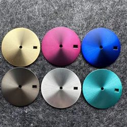 28.5MM Sunburst Watch Dial Lettered Blank Faces Metal Watch Accessories for NH35 NH36 Movement