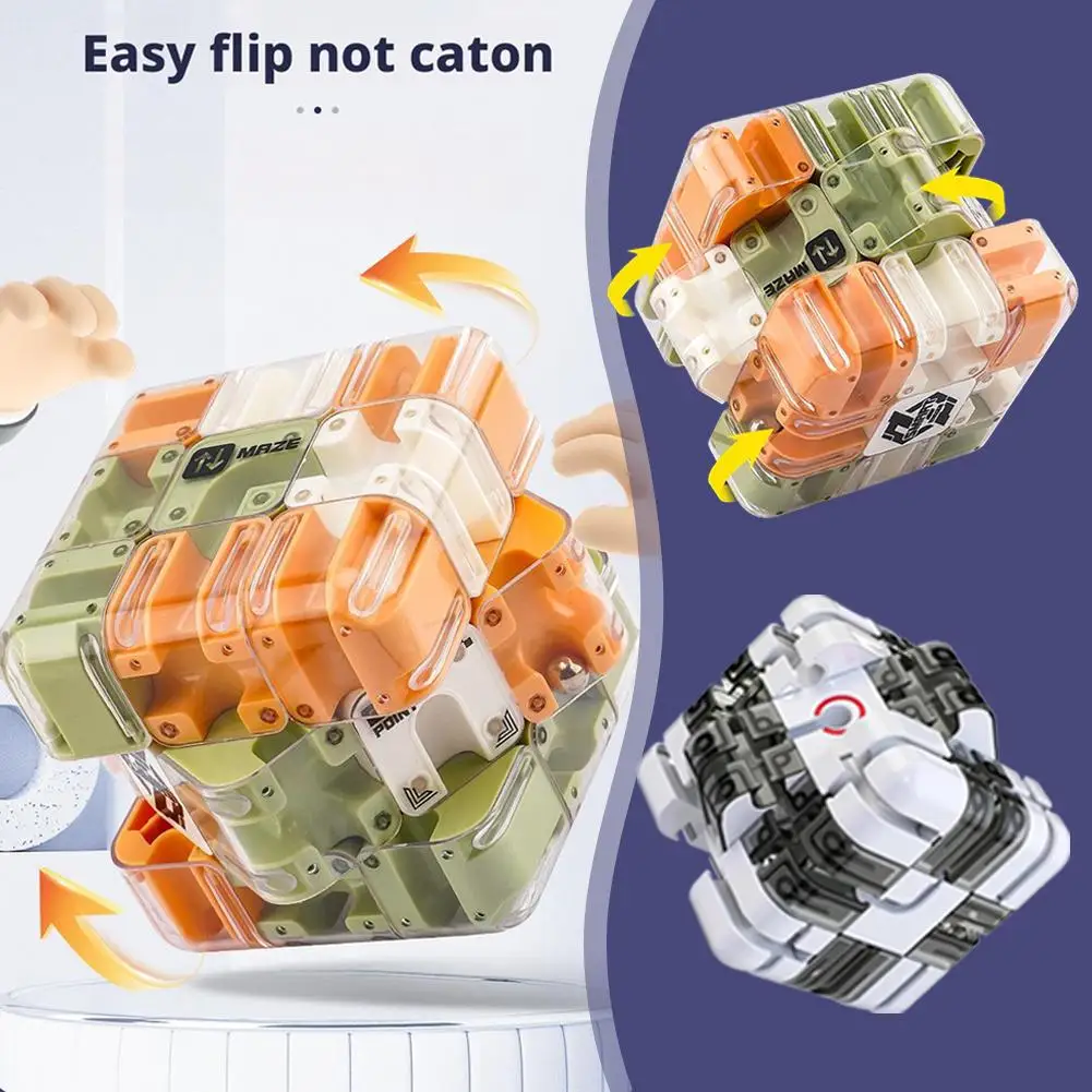 Bal Doolhof Puzzel Kubus 3D Labyrint Educatief Speelgoed Voor Kinderen Volwassenen Logica Denken Training Stress Relief Game Cadeau Voor Alle Leeftijden