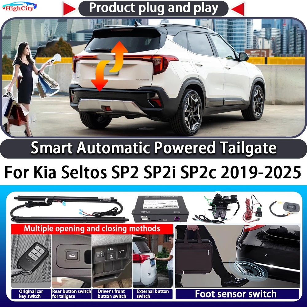 

For Kia Seltos SP2 SP2i SP2c 2019-2025 OEM Smart Automatic Powered Tailgate Key Control Trunk Lift Close Electric Power Tailgate