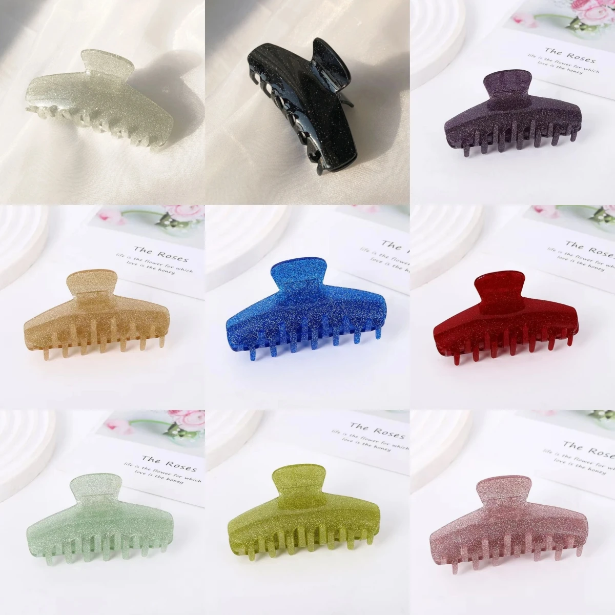 

Elegant Large Shark Hair Clip Vintage Simple Korean Style Hair Accessories Headwear for Women Superior Feeling Hair Grips