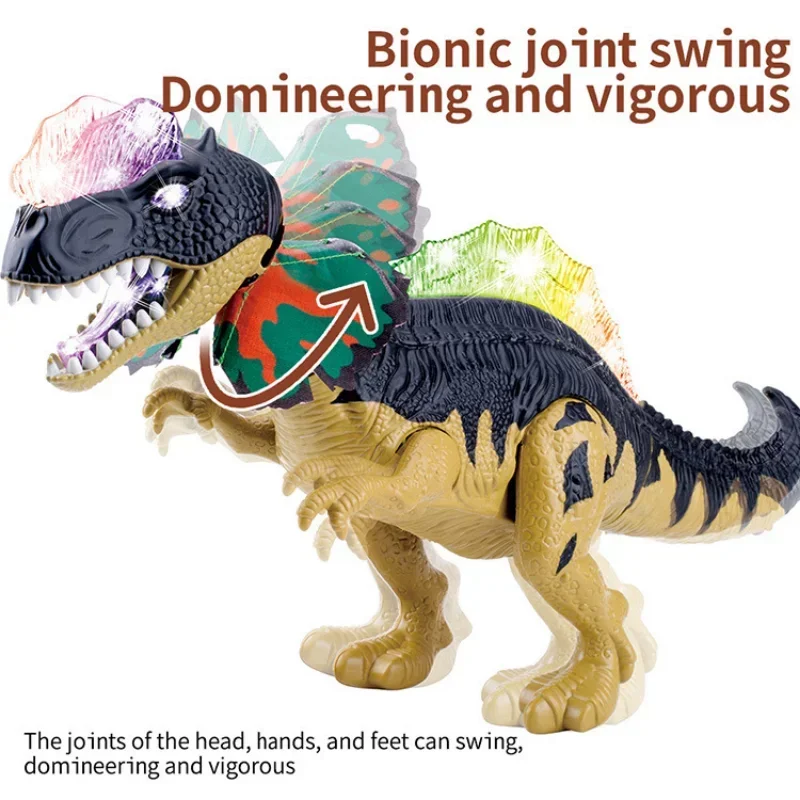 spinosaurus Dinosaur world Velociraptor Toy Electric Walking dragon Toys For Children Christmas Gifts  toys for children