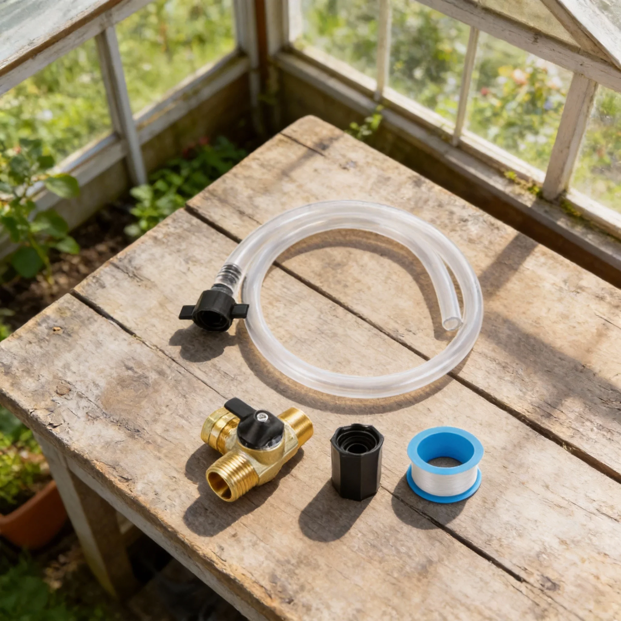 1Set Long-lasting RV Water Heater Pipe Kit With Brass Check Valve/plastic Connector/hose/PTFE Tape For Upgrade Plumbing Systems