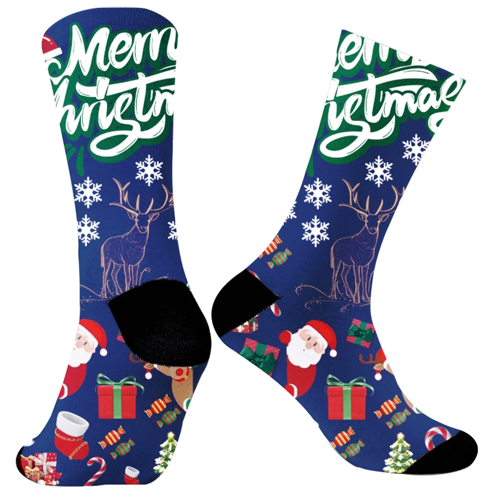 

2024 New Jersey Trendy Stockings Autumn Non Slip Couple Socks Soft Custom Outdoor Sports Socks