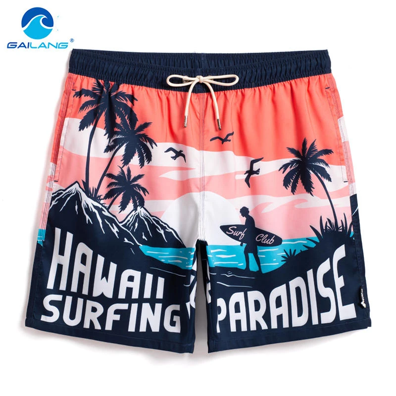 Gailang-Boxer de natation coupe carrée pour homme, maillot de bain à séchage rapide, slip de surf, bermuda