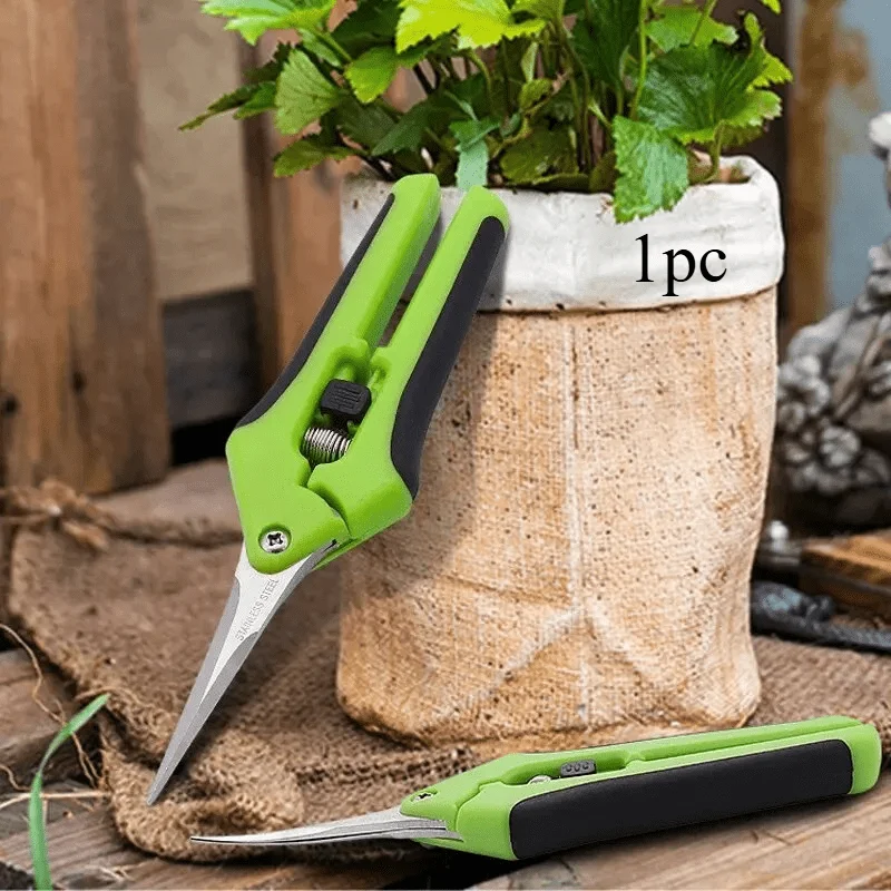 

Садовые ножницы (1 шт.), садовые секаторы, нескользящие, экономящие силы ножницы для обрезки цветов и веток, ножницы для фруктов и овощей