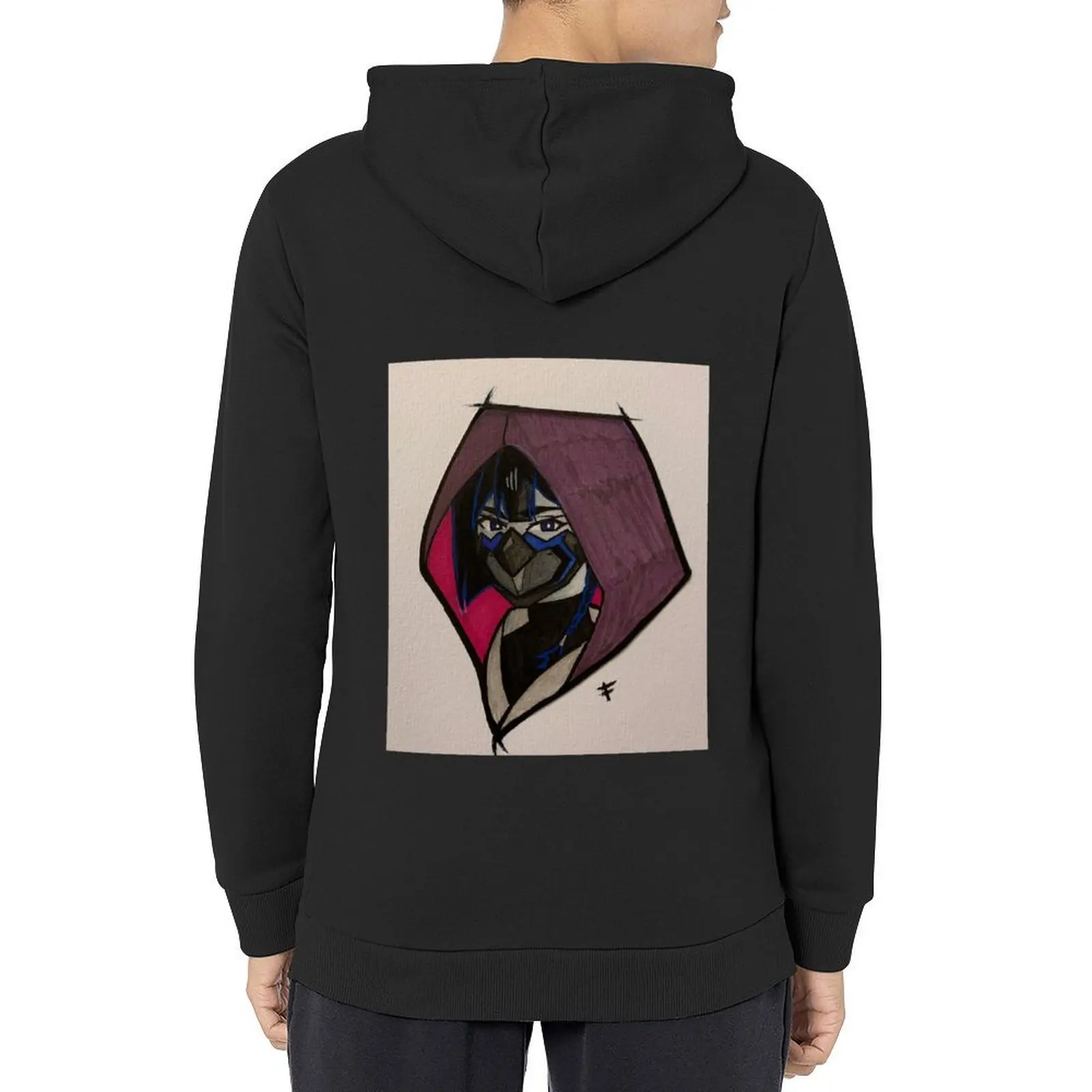 

Masked woman Hoodie male clothes mens designer clothes blouse graphic t shirts men graphic hoodie