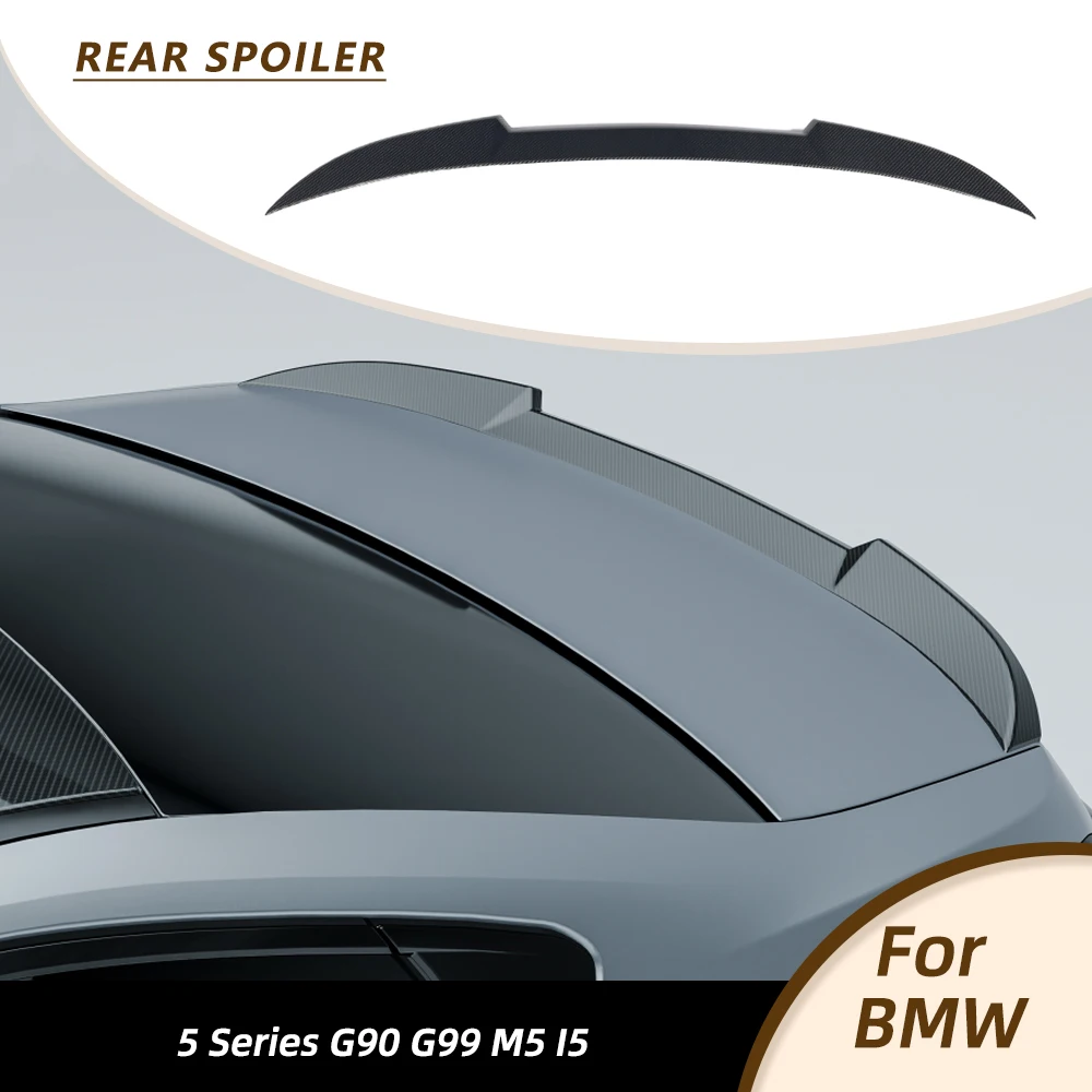

Задний спойлер (антикрыло) для BMW 5 серии G60 G90 M5 I5 2024-2025 из карбона, тип High-Kick Lip Boot Wing