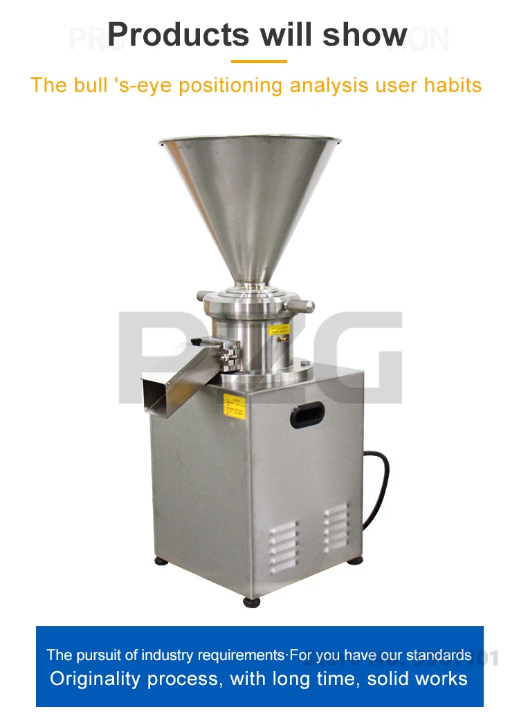 Commercial Colloid Mill For Nuts Paste Ketchup Tomato Chili Jam Sauce Grinder Sesame Tahini Making Grinding Machine