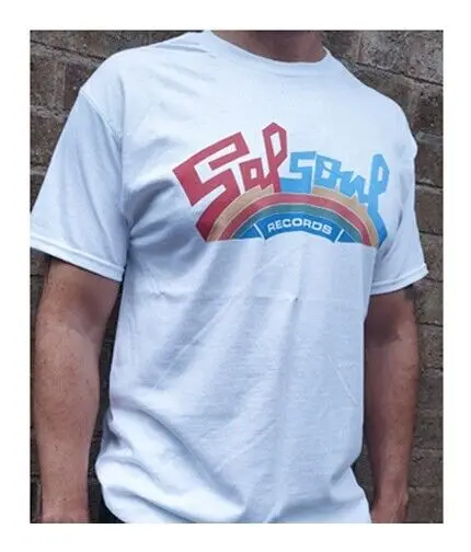 Salsoul-Camiseta con etiqueta de Disco Soul, color marrón, Funk instantáneo Skyy, W178