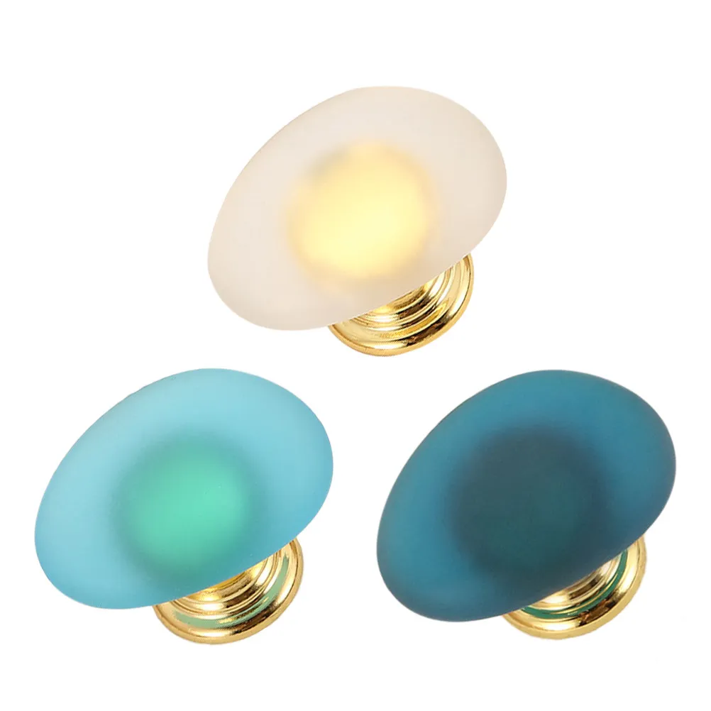 3Pcs Crystal Drawer Knobs Simple Style Zinc Alloy Cabinet Handles Home Decor Parts Furniture Handle Hardwares Dresser Handle