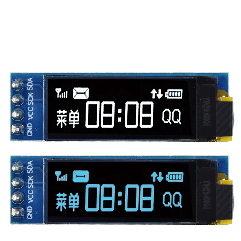 DIYTZT 1/5PCS 0.91 inch OLED Module White/Blue OLED 128X32 OLED LCD LED Display Module 0.91" IIC Communicate For Arduino ROHS