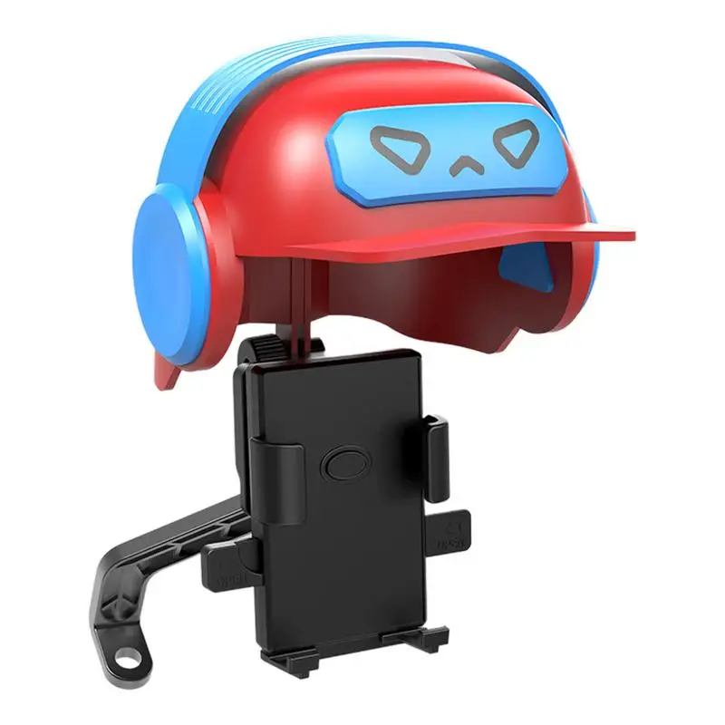 

Phone Sun Shade Mini Helmets For Cell Phone With Cute Ear Sun Hat For Phone Anti-Reflective Glare Blocking Phone Stand And