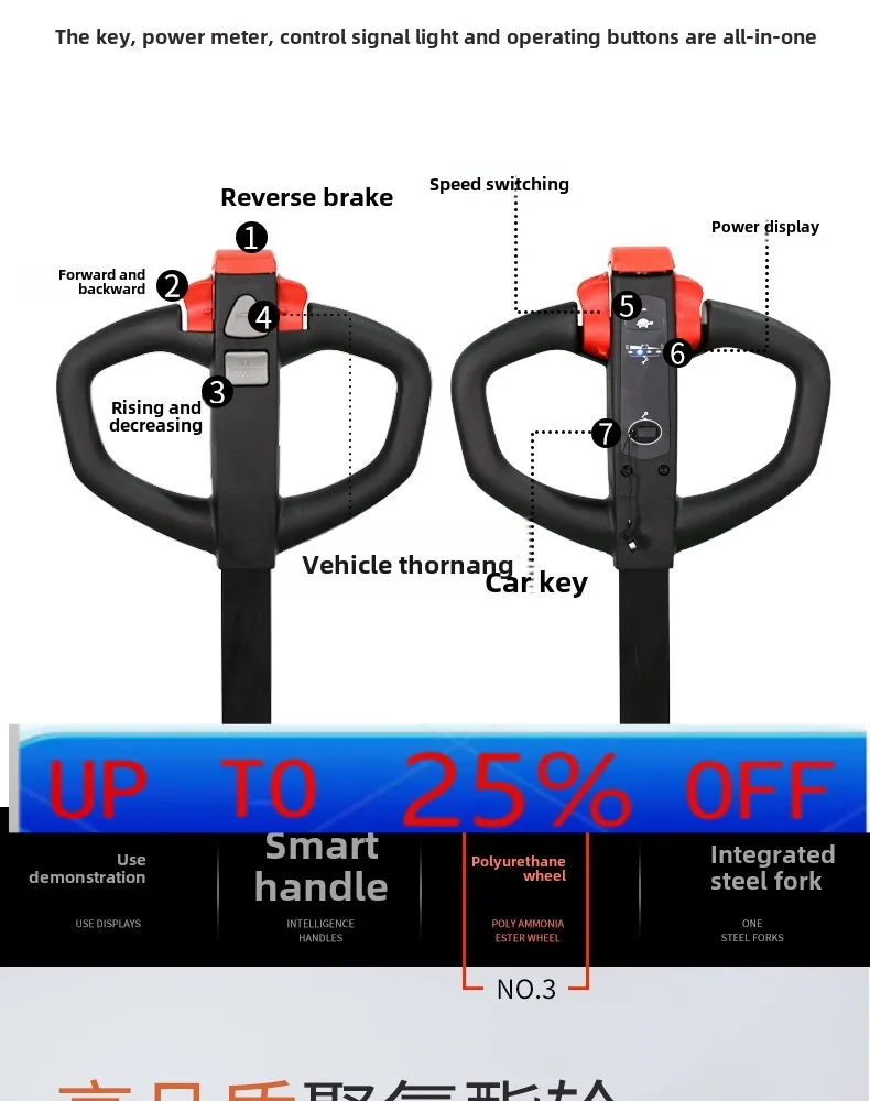 

LMM all-electric truck hydraulic lift electric forklift warehouse logistics pallet