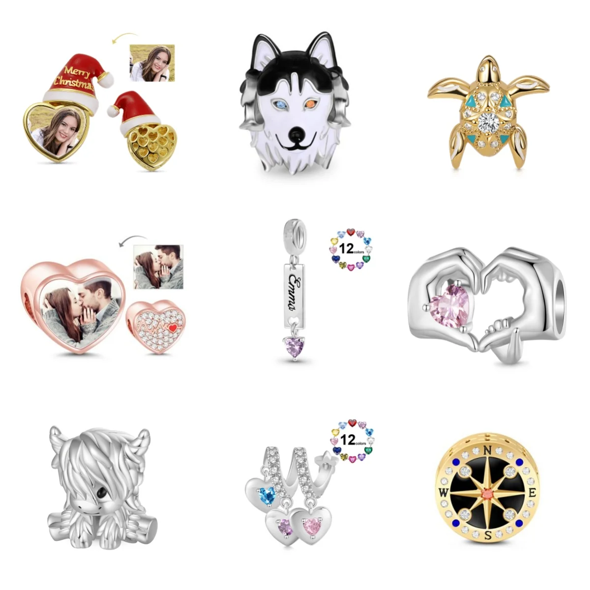 

2024 Bead Pendants In The Shape Of Little People And Animal StyleNovelty Uniqueness