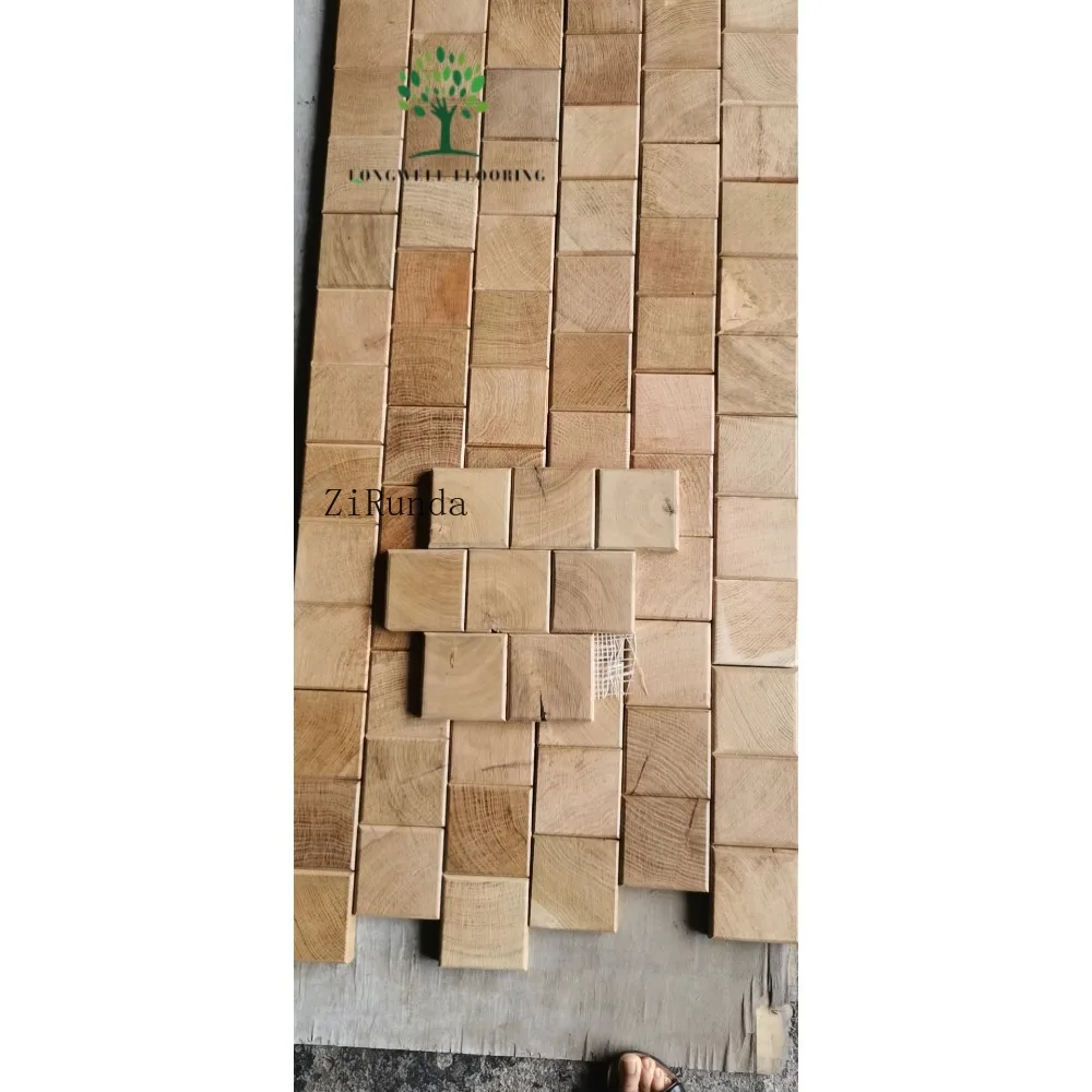 Customized version Solid wood square parquet tile