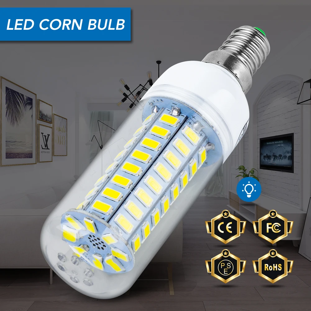 

220V LED Bulb E27 Corn Lamp E14 Light GU10 Bombillas B22 Ampoule G9 Lampada 240V LED Chandeliers Bulb For Home Bedroom Lighting