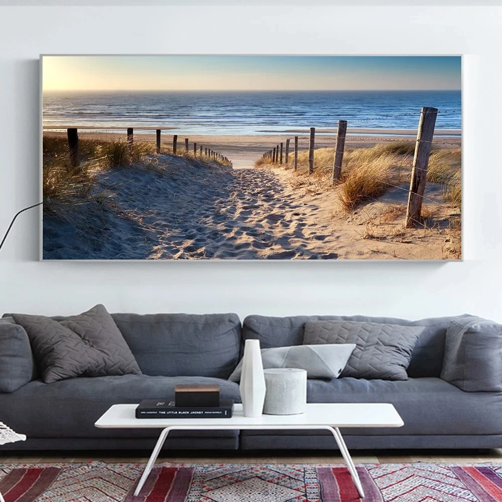 

5D Seaside Beach Sunrise Diamond Painting Graceful Landscape DIY Full Diamond Embroidery Mosaic Cross Stitch Sets Home Decor Art