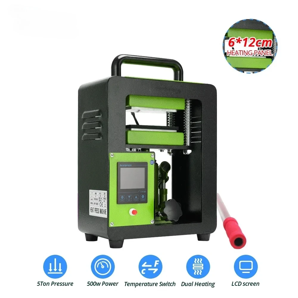 

Hydraulic Rosin Press Machine5 ton Rosin Heat Press 2.4x4.7 inch Dual Heated Plates Portable Oil Wax Extraction Tool Rosin Press