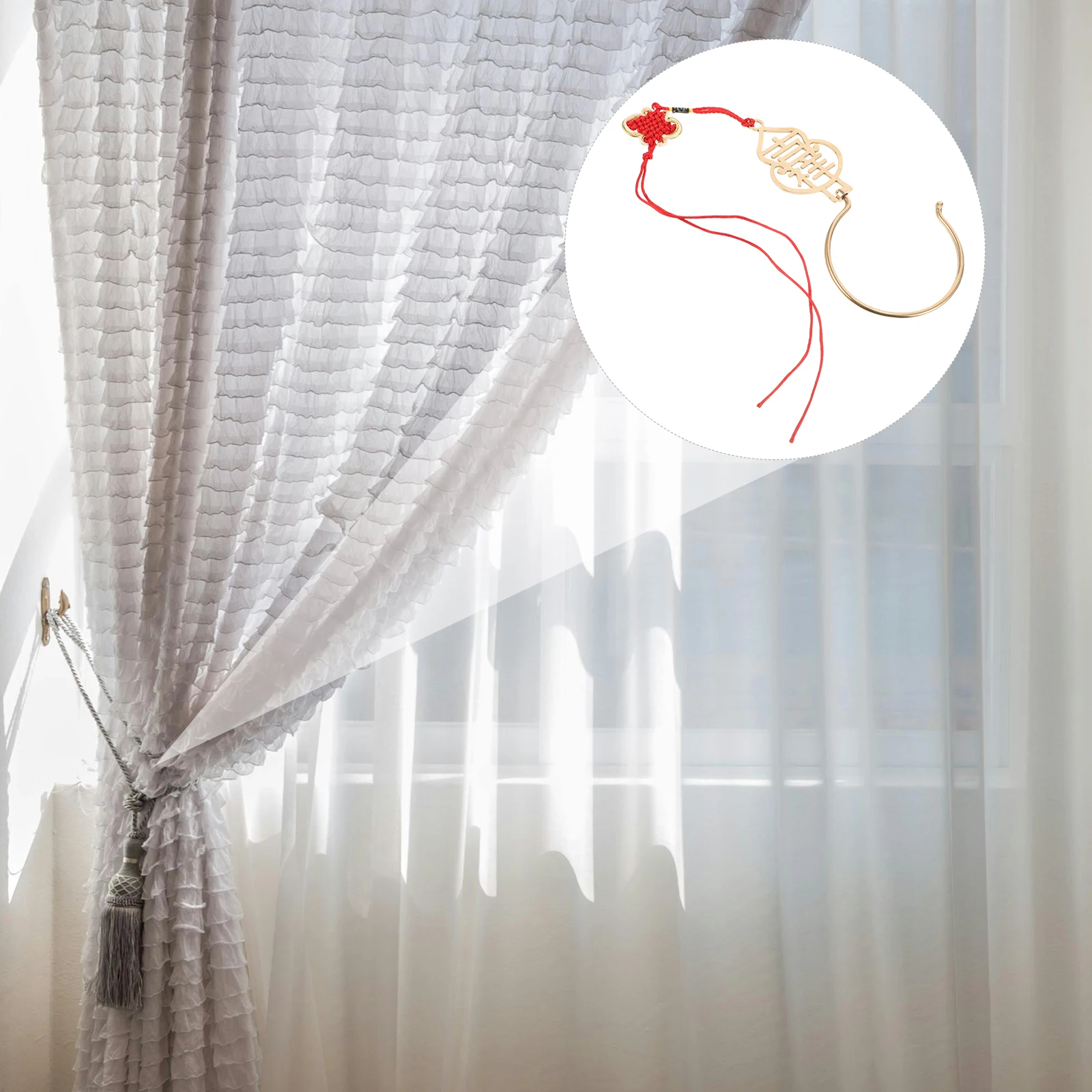 

Premium Brass Bed Net Hooks Classic Door Curtain Hook Multipurpose Rust Proof for Living Room Bedroom Use Door Curtain Hooks