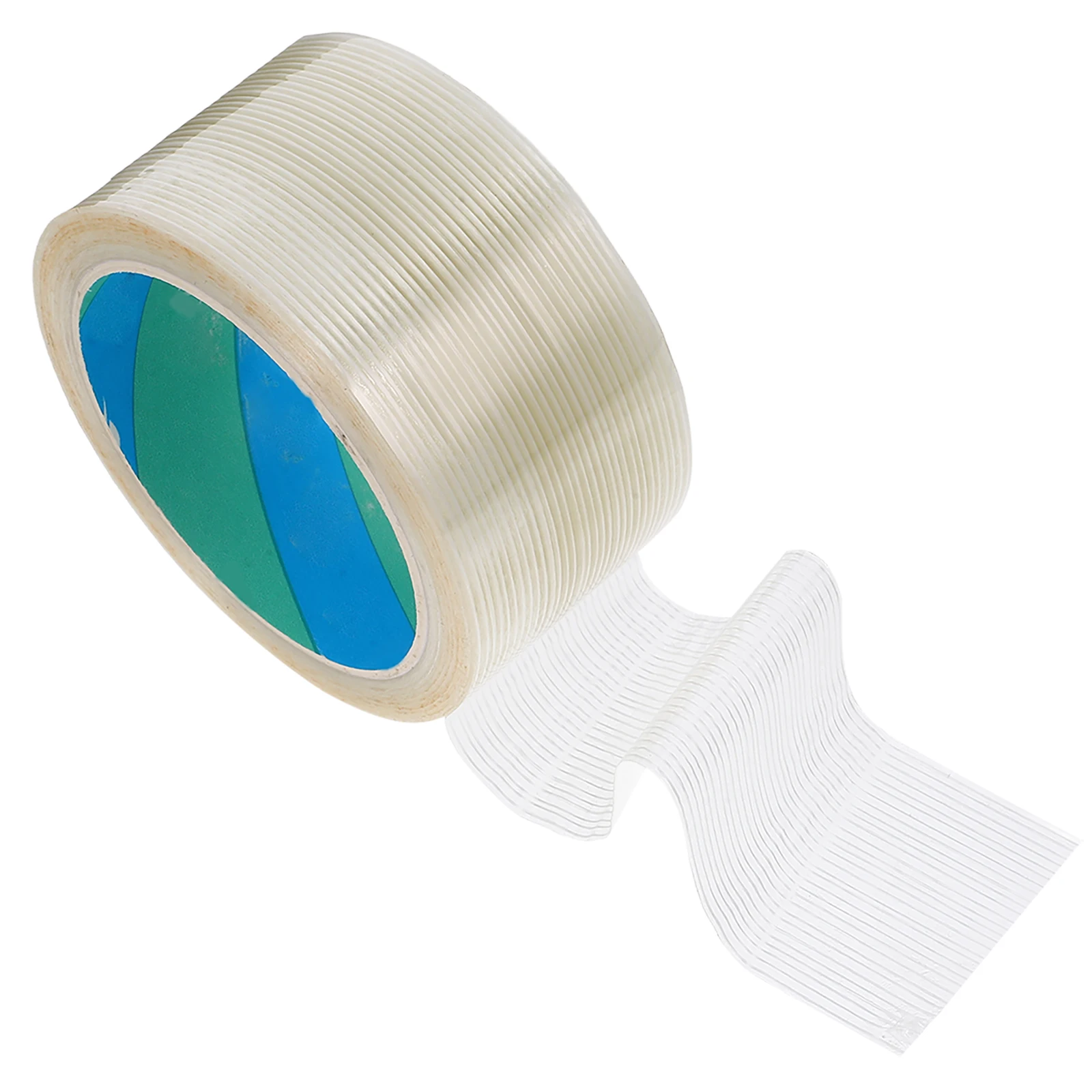 

1 Roll Fiberglass Tape Heavy Duty Reinforced Packing Tape Transparent Strapping For Industrial Sealing Wear Resistant Strong