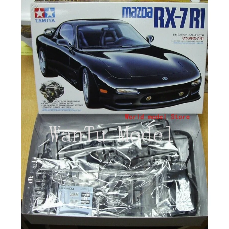 Tamiya 24116 Mazda RX-7R1 Sportwagen Plastikmodellbausatz im Maßstab 1:24 mit hoher Detailgenauigkeit