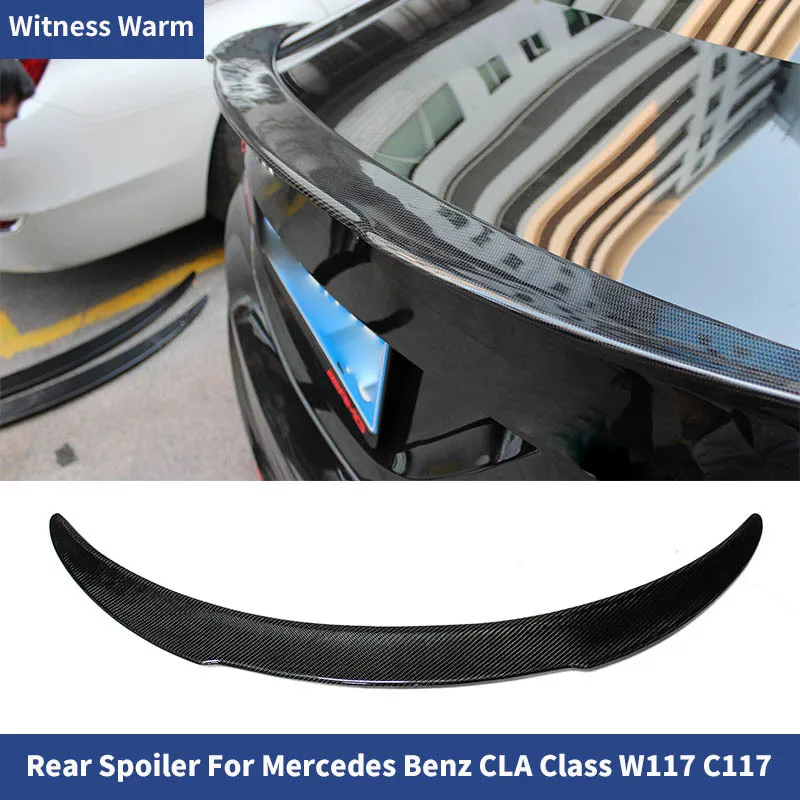 

High Quality Spoilers for Benz Cla W117 Cla200 Cla220 Cal260 Carbon Fiber Rear Trunk Wing Spoiler 2014-2019