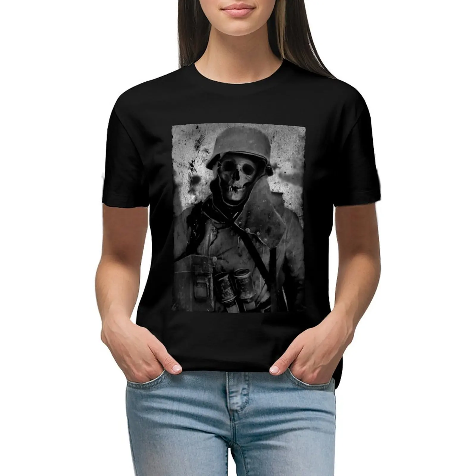 Frozen Soldier T-shirt kawaii clothes aesthetic clothes cute clothes white t shirts for Women