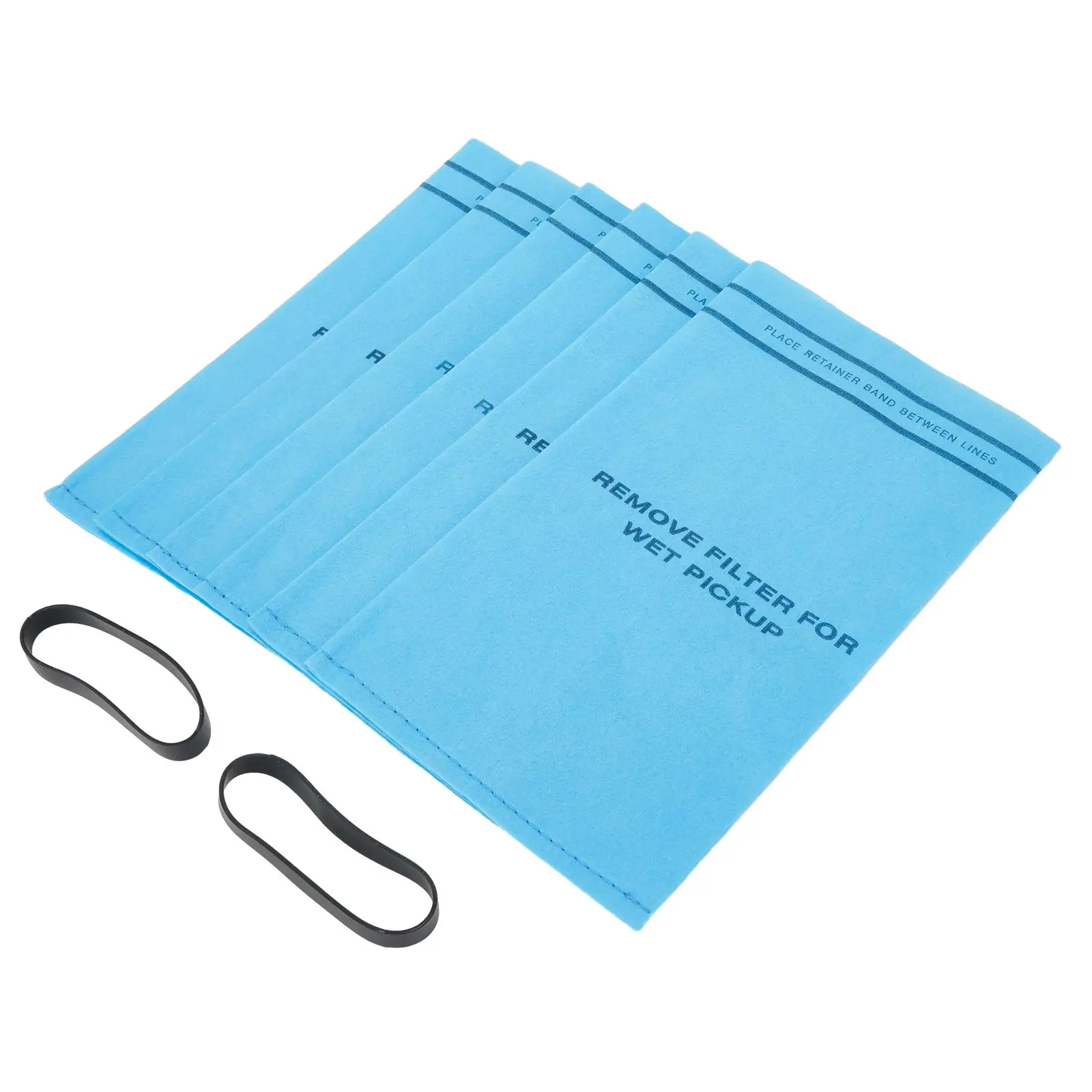 Filter Bag Set Filter Bags With Bands 6pcs Durable Fit 2.5 Gallon Vacuum For MultiFit VF2000 Wet/Dry High Quality