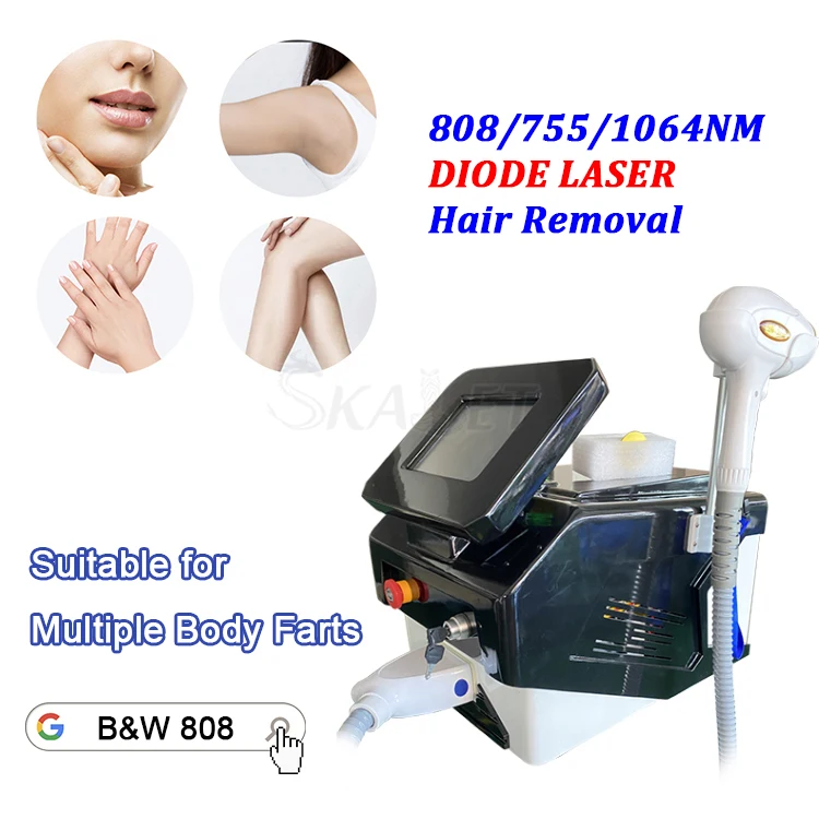 755nm/808nm/1064nm Diode Laser Skin Beauty Care Machine Diode Laser Permanent Hair Removal Equipment