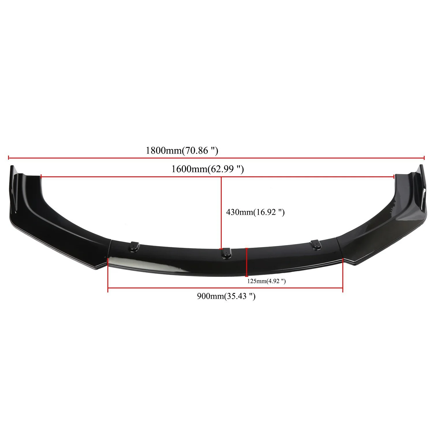 For Audi A3 A4 A5 B9 Front Bumper Lip Spoiler Diffuser Front Apron Surround Protective Board Auto Parts