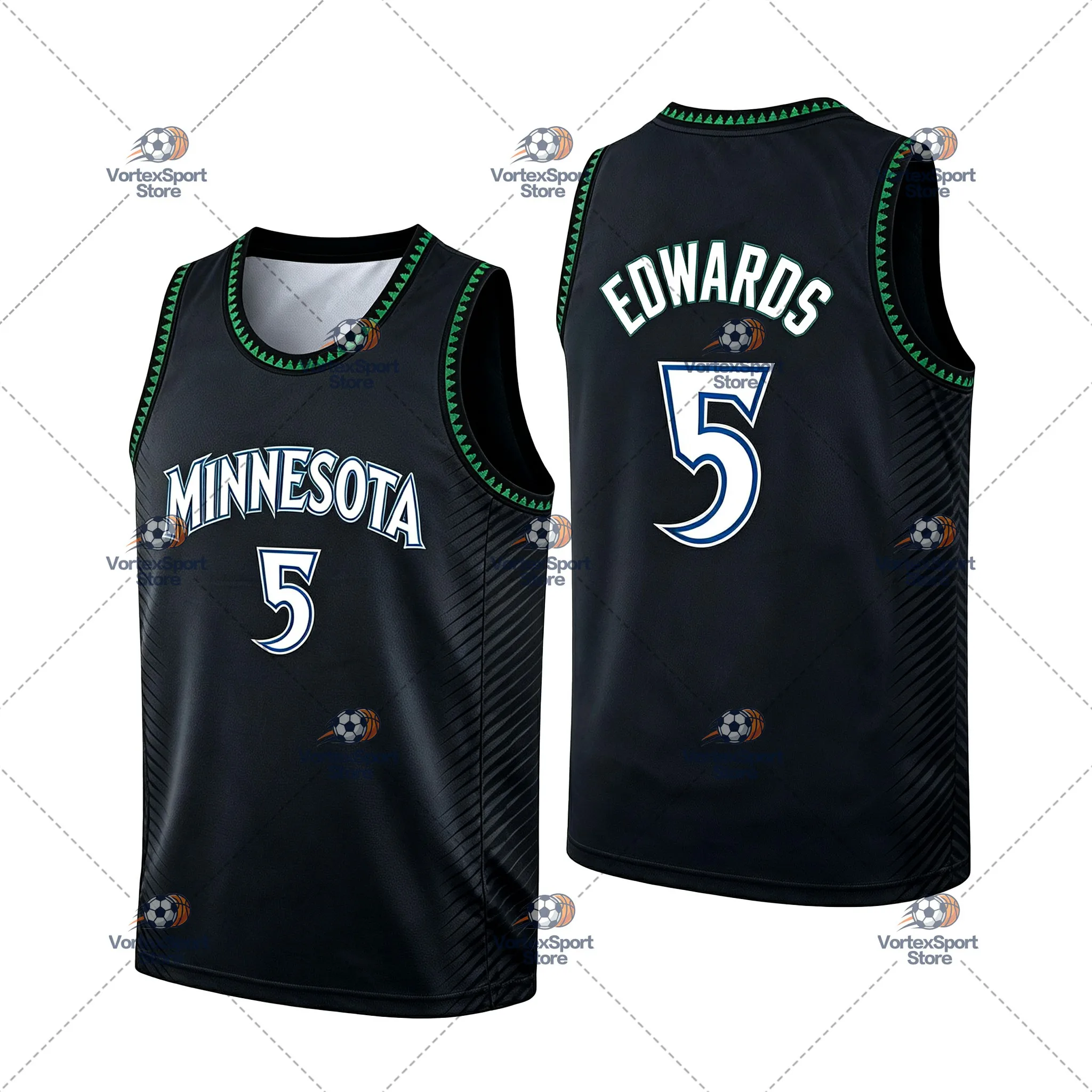 Kinder NO.5 Edwards Basketball Star Schnelltrocknende Weste Herren Ärmelloses O-Ausschnitt Basketball Sport Fitness Trainings-Trikot – Detail 8