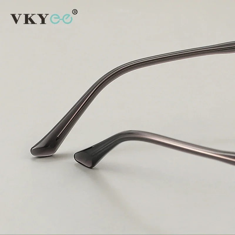 VKYEE Retro Square Half Frame Metal Men\'s Reading Glasses Women Anti-blue Light Women Customized Prescription Photochromic 888