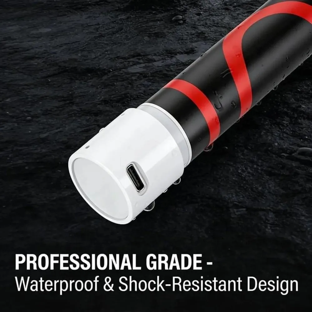 27Inch LED Flashlight Stick 3 Brightness Modes Rechargeable Flexible Flashlight Stick High Lumens Waterproof LED Work Lights