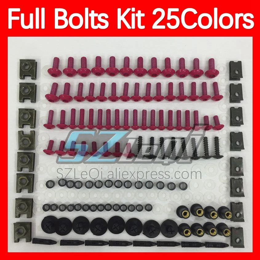 Fairing Bolts Full Screw Kit For DUCATI 749 999 S R CC 749-999 749S 999S 749R 999R 05 06 2005 2006 Body Bolt Screws Nuts 268ps