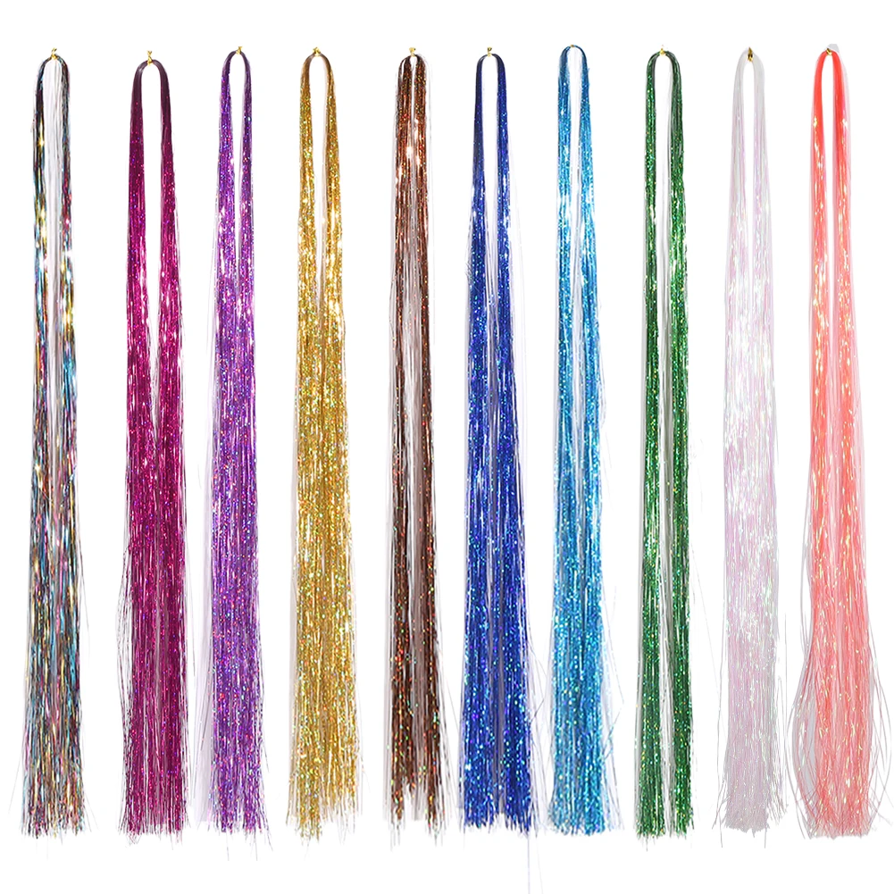 

Hair Tinsel Glitter Tinsel Sparkling Tinsel for Women Girls Hair Accessories for Cosplay Party