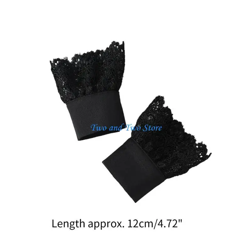 الأصفاد المعصم HX6F للفتيات الأصفاد جوفاء كشكش للانفصال جميل قميص كم الأصفاد #6