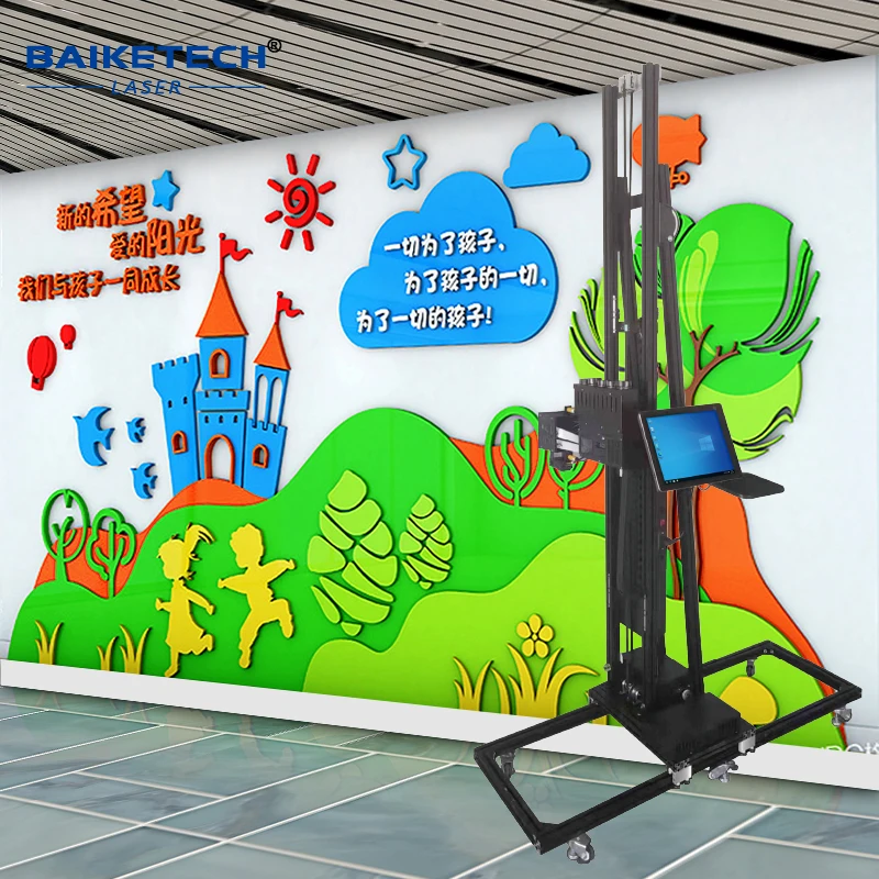 TH-UV1400A مصنع 3D الأشعة فوق البنفسجية طابعة نافثة للحبر الجدار العمودي آلة الطباعة الداخلية والخارجية