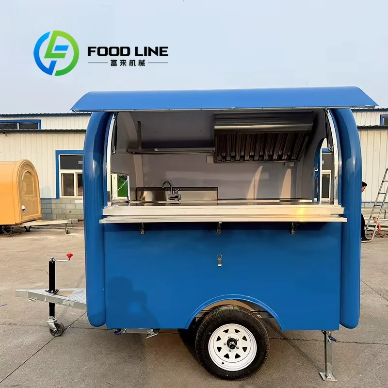 Food Trailer, Commercial Mobile Food Cart For Hot‑Food Selling, Suitable For Roadside, Festival Venue And Outdoor Pop‑Up Job