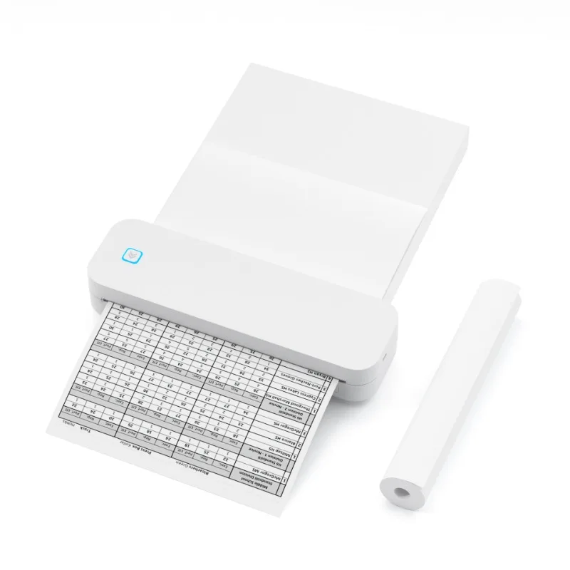 D80 new small portable a4 printer, Bluetooth inkless office, file thermal printer export a4