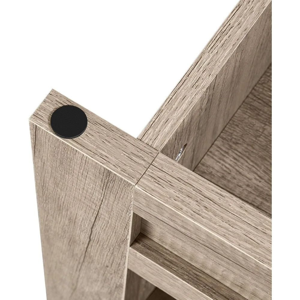 Gray Coffee Table, Lift Top Coffee Table w/Hidden Storage Compartment & 2 Open Shelves, Pop Up Center Table for Living Room, 47