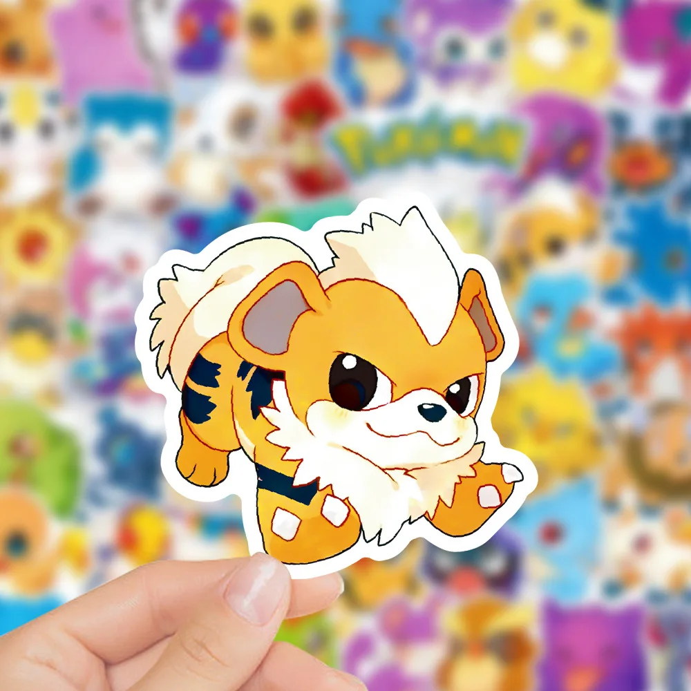 10/30/50/100 pz divertente Pokemon Anime adesivi carino versione Q Cartoon decalcomanie fai da te Suitecase Scrapbook Laptop Toy Sticker per Kid