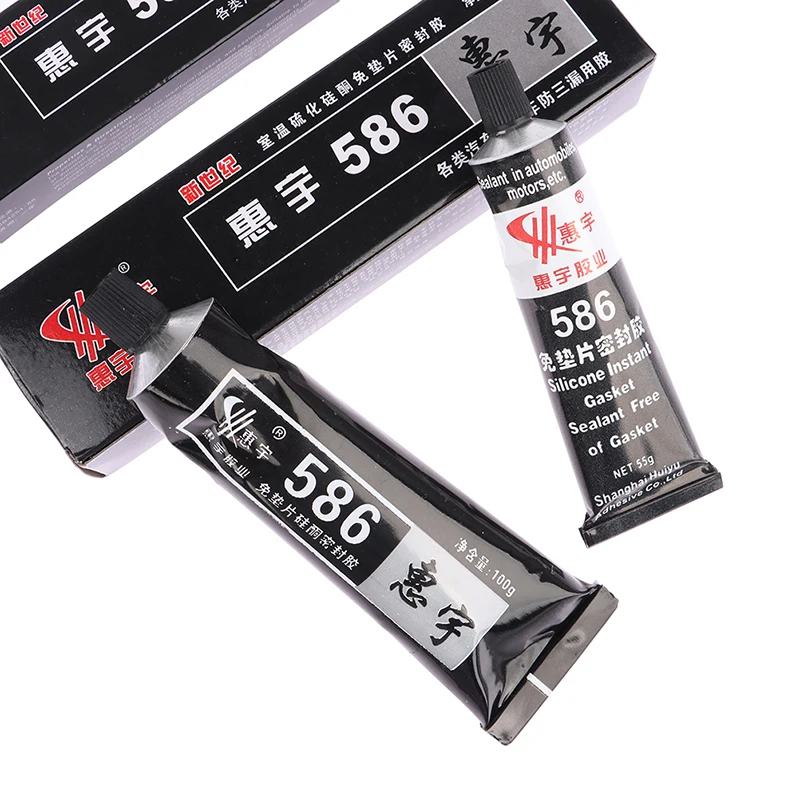 Car Sealant Glue 586 Black Silicone Free-Gasket Automobile Sealant Repairing Glue Adhesive Waterproof Oil Resistance Sealant