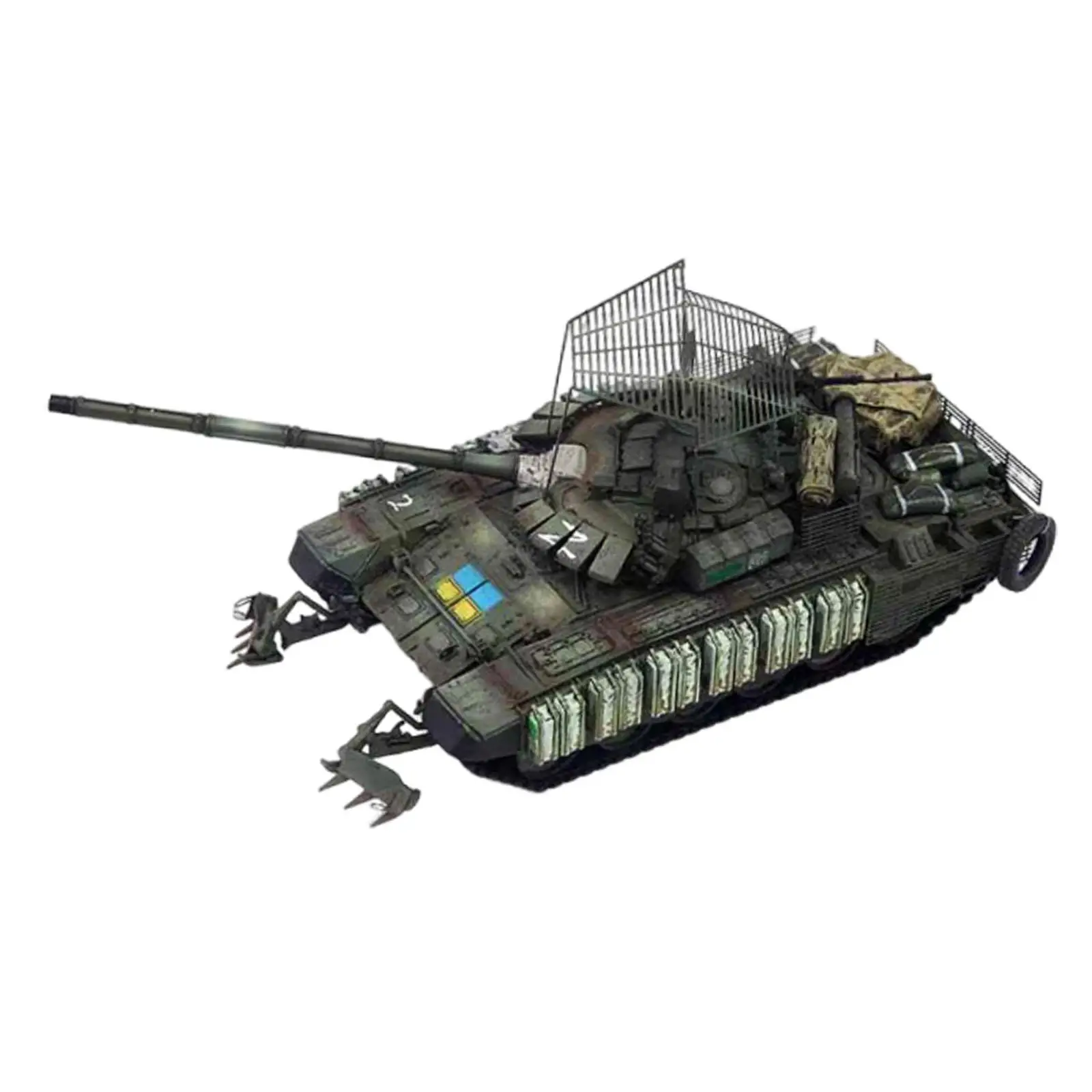 

Desktop Decoration Tank Model 1 72 Scale Resin Metal Battle Damage Toy Collectible for Souvenir Gifts
