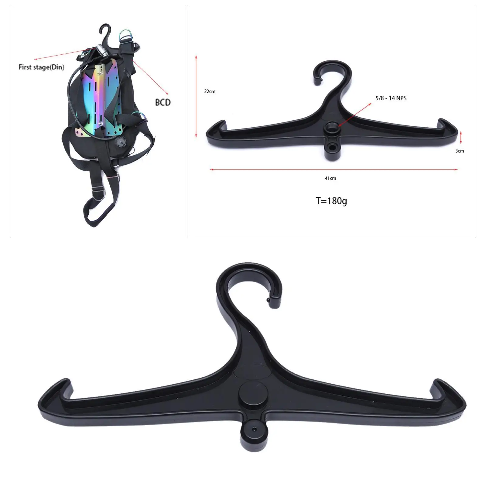

Diving Dry Auit Bcd Back Fly Side Mount Hanger Scuba Drysuit Hanger Dive Boots Draining Snorkel Surfing Gear Accessories