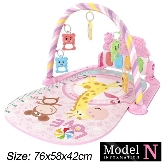 Baby Fitness Stand Muziek Spelen Gym Activiteit Speelgoed Pasgeboren Piano Kruipende Deken Pedaal Game Pad Vroeg Onderwijs 0-36 Maanden Geschenken